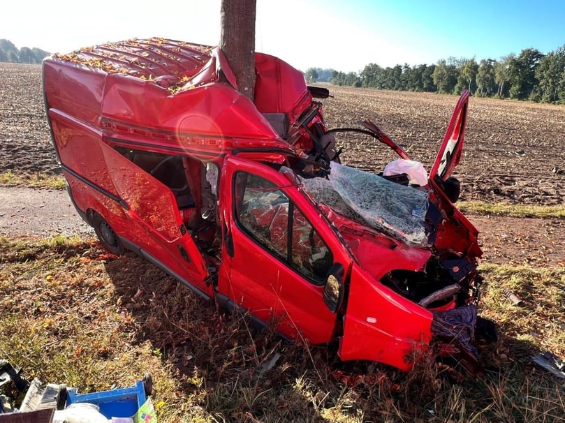 Schwerer Unfall in Versmold-Peckeloh.