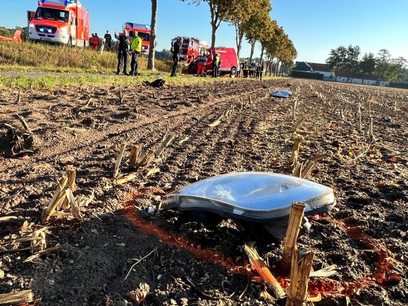Schwerer Unfall in Versmold-Peckeloh.