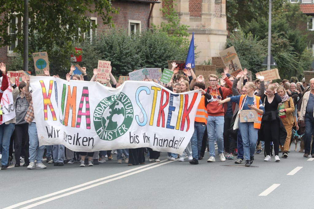Globaler Klimastreik: 7000 Teilnehmer beim Protestzug in Münster