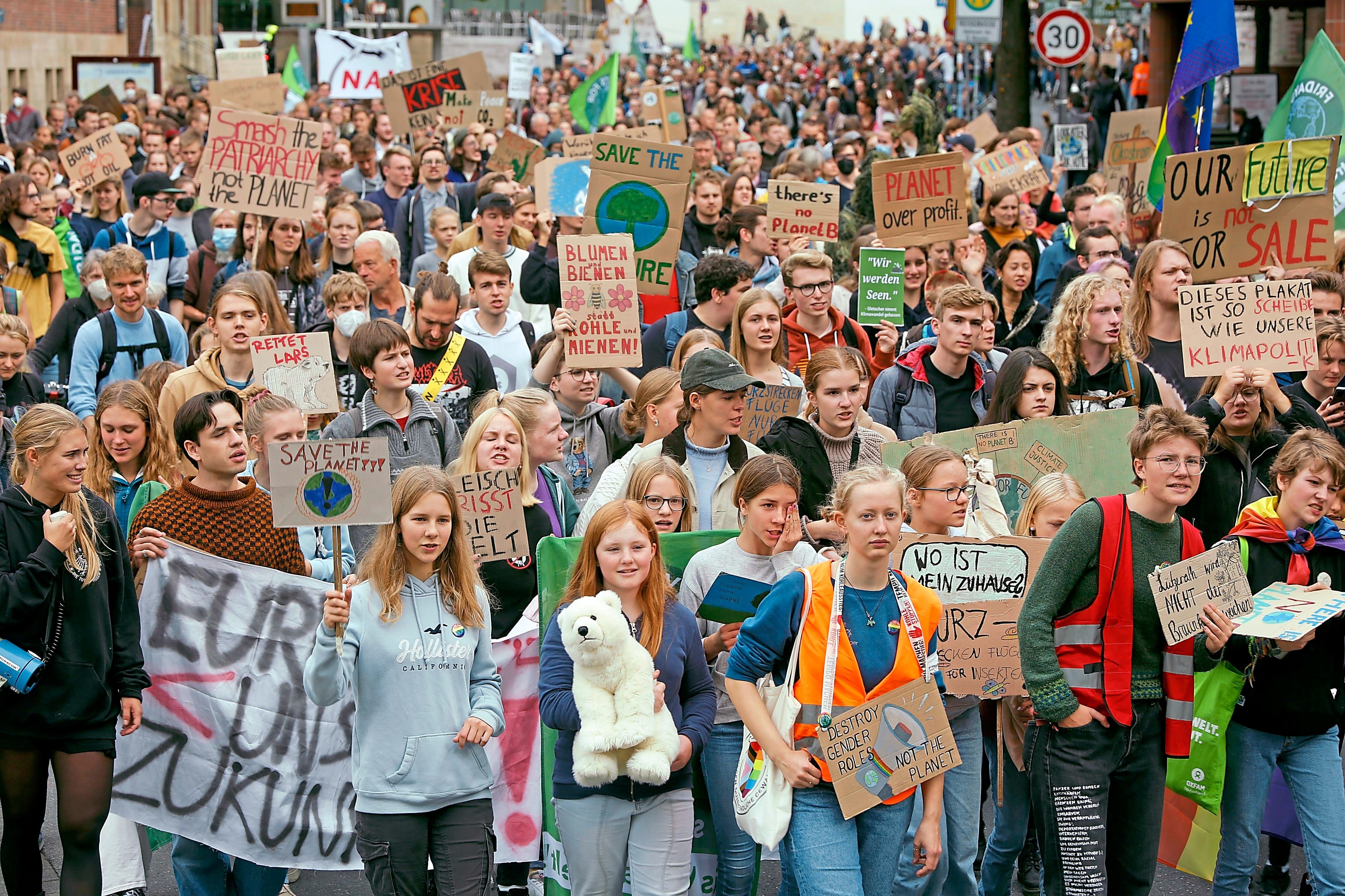 Globaler Klimastreik In Münster: 7000 Teilnehmer Beim Protestzug