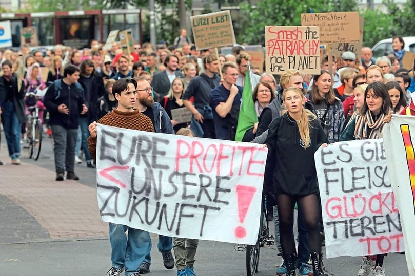 Weitere Impressionen des Klimastreiks in Münster...