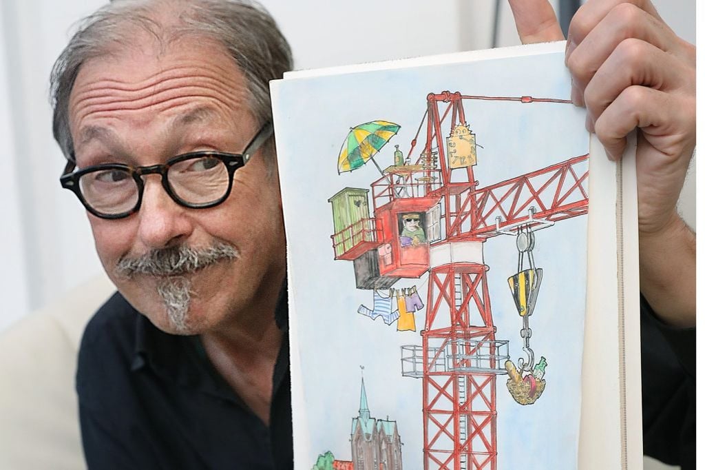 Dieser Künstler verarbeitet Ereignisse in Aquarellen