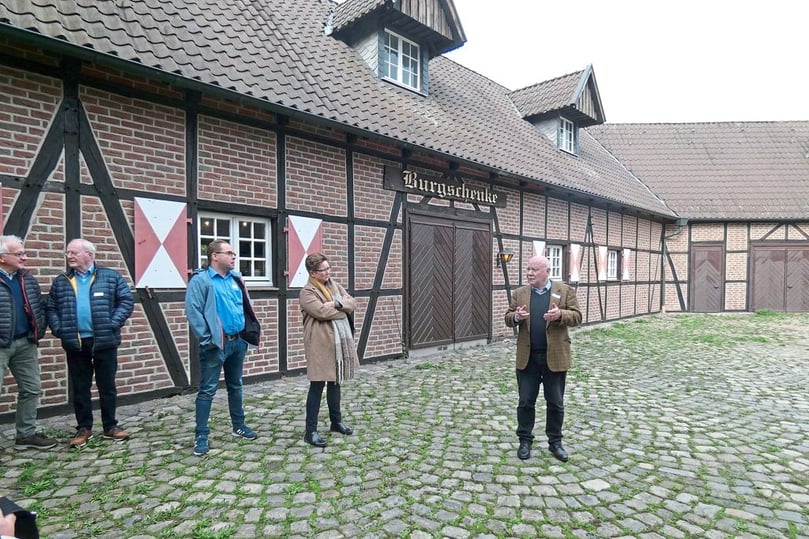 Der Innenhof der Burg Kakesbeck