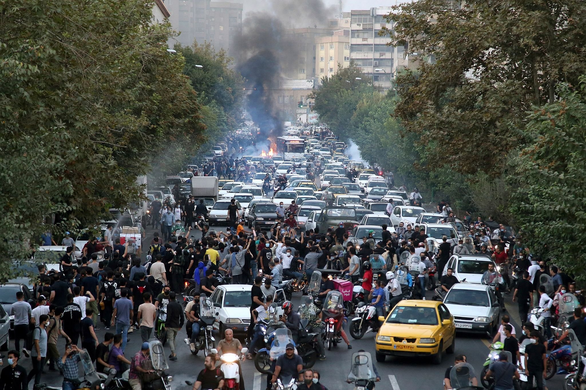 Demonstration Für Menschenrechte Im Iran