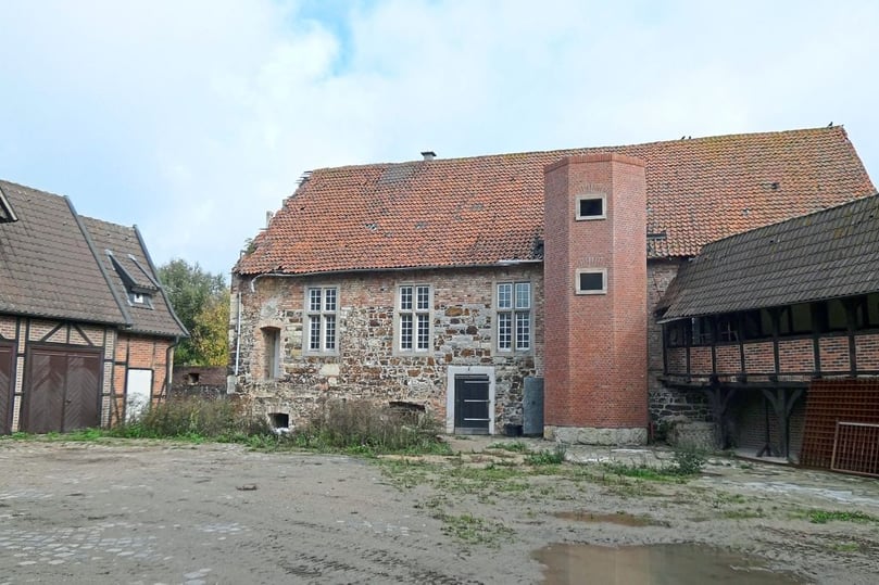 Der Innenhof der Burg Kakesbeck