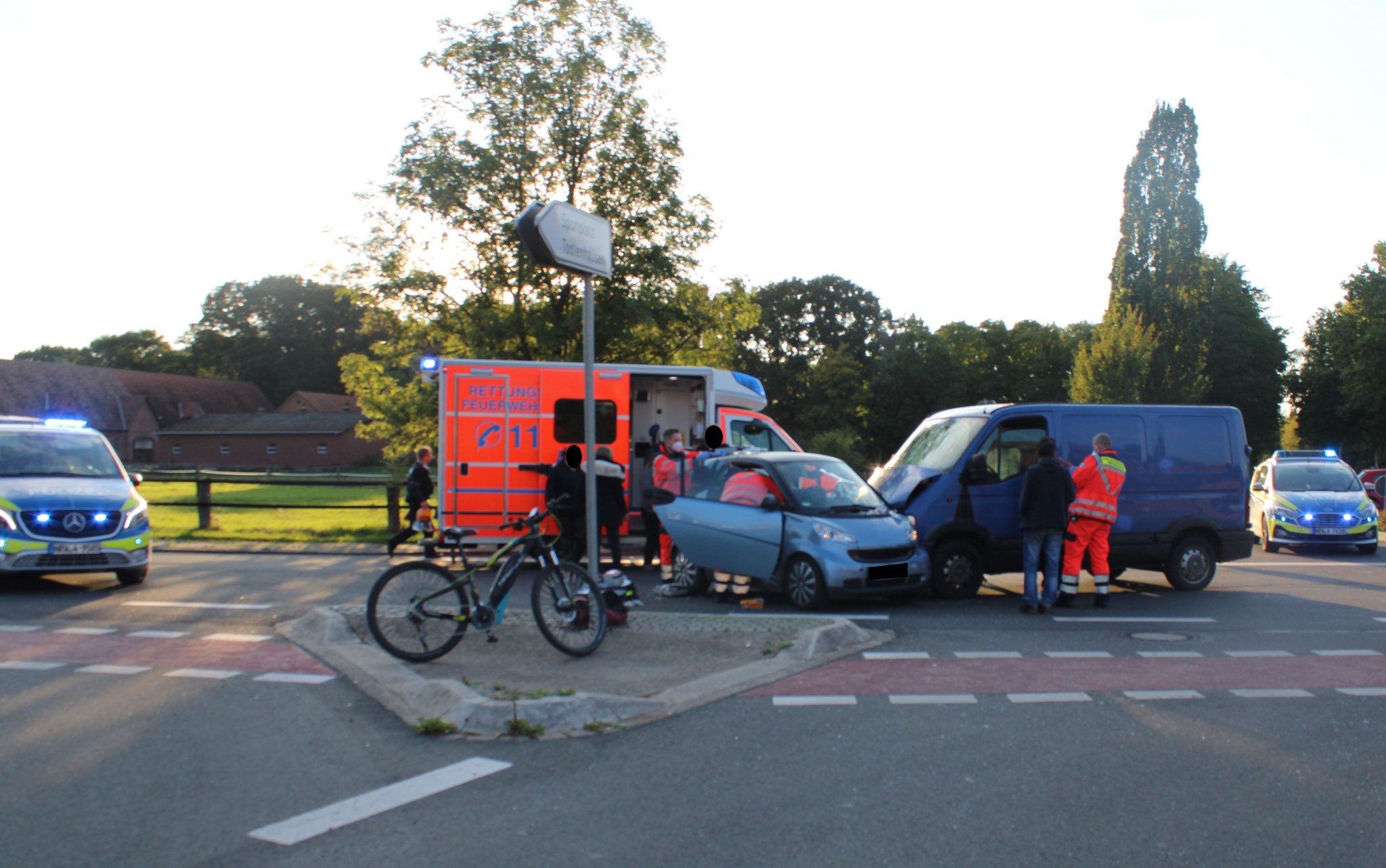 Drei Verletzte bei Unfall in Minden