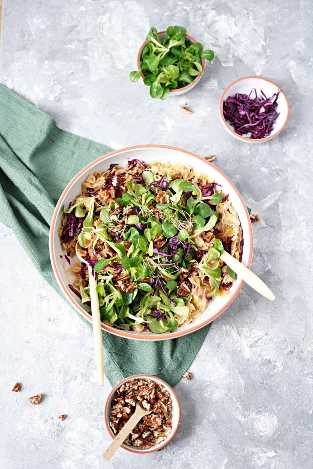 Rezept für Rotkohl-Nudelsalat Rezept für Rotkohl-Nudelsalat