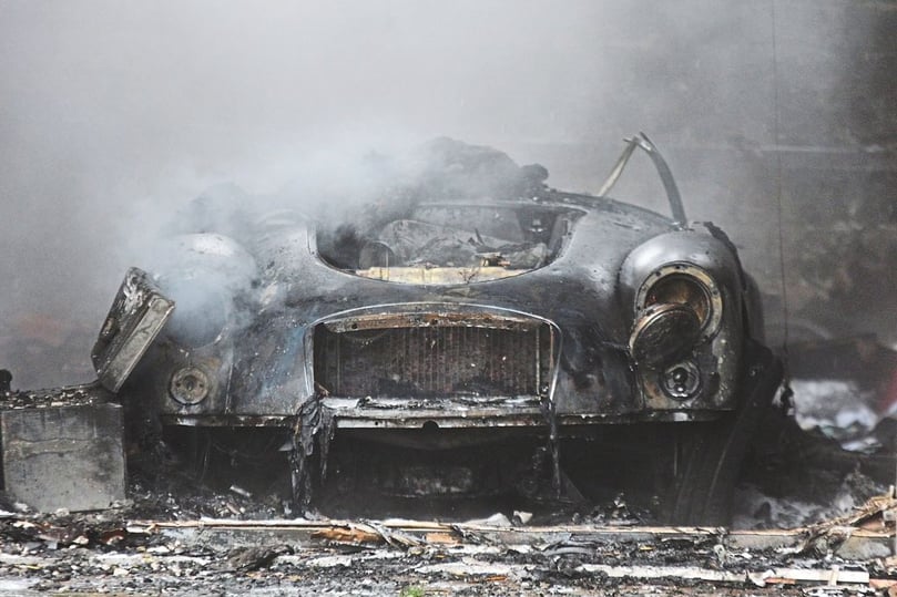 Oldtimerbrand in Rinkerode