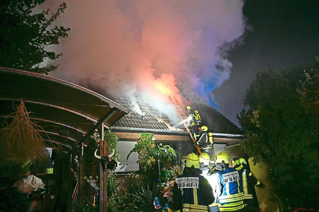 Brand zerstört komplettes Wohnhaus in Wolbeck