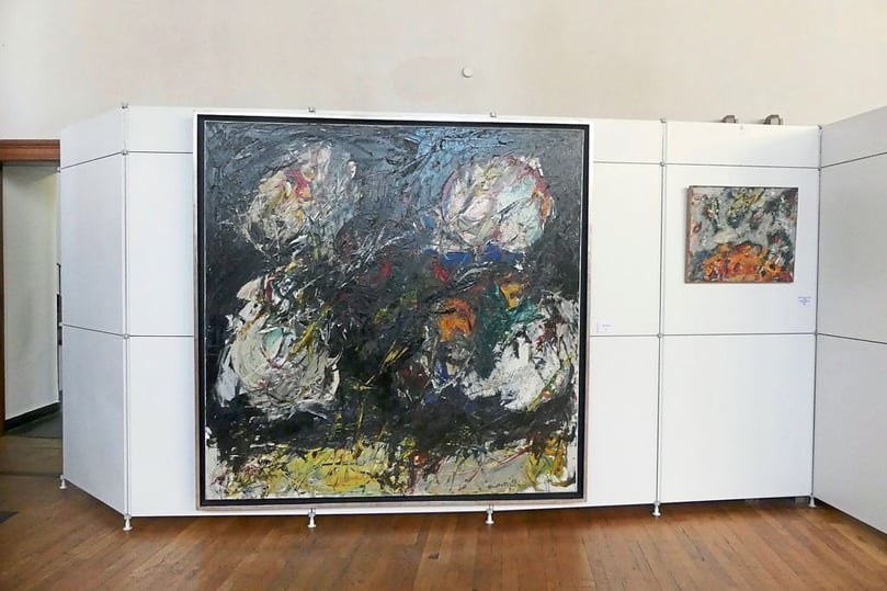 Das Haus der Niederlande zeigt Arbeiten des abstrakten Expressionisten Ger Lataster.