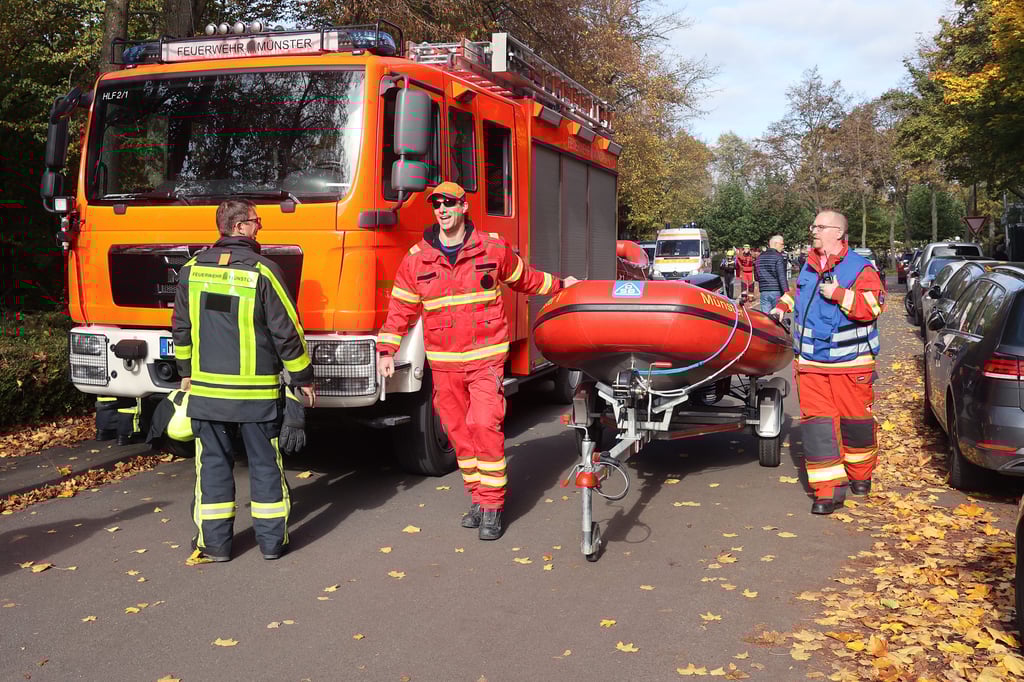 Polizei: Einsatz an der Aa war Fehlalarm