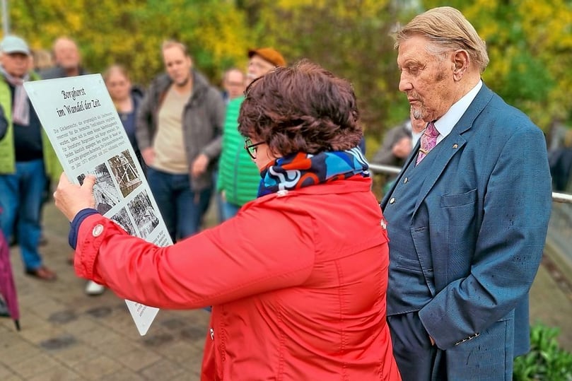 Einweihung Göckenteichbrücke Borghorst, Paul Gauselmann