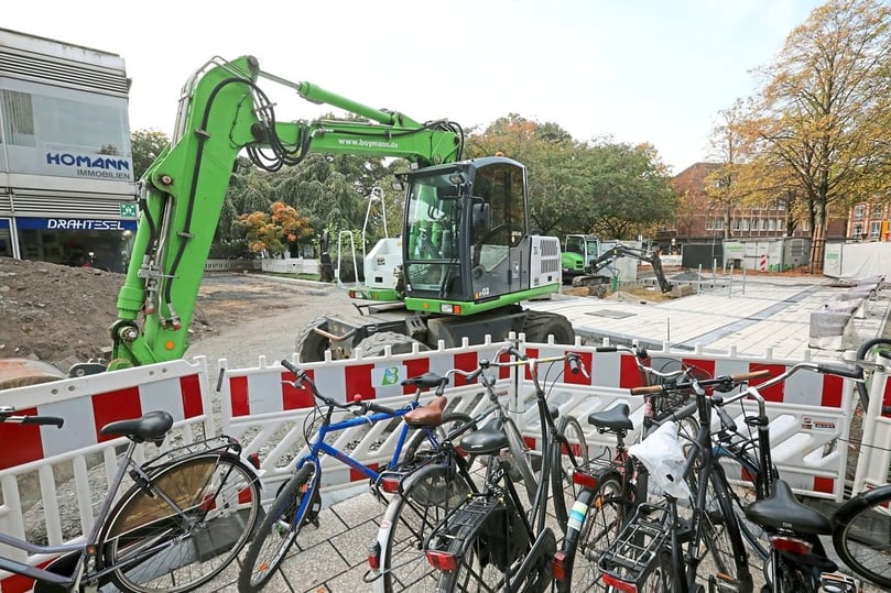 Seit Januar ist der Servatiiplatz eine Baustelle.