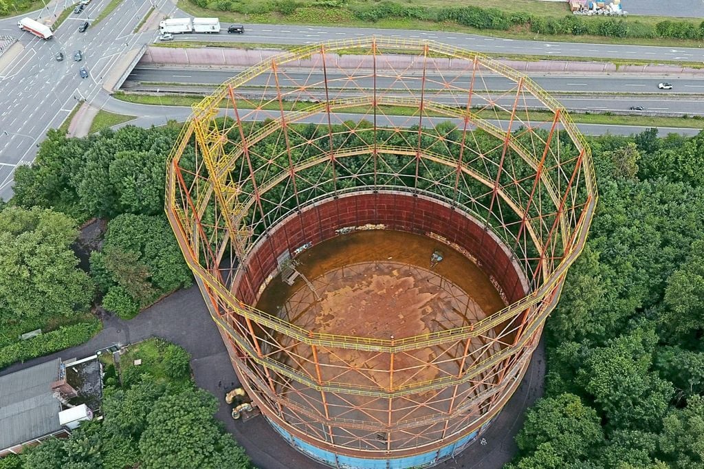 Schlüsselübergabe am Gasometer