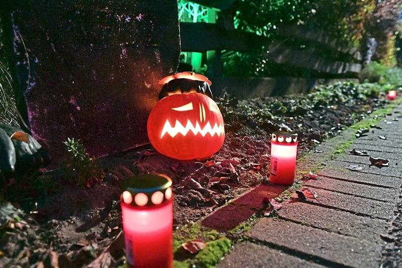 Halloweenhaus Familie Kock in Altenberge Franziskanerinnenweg 26