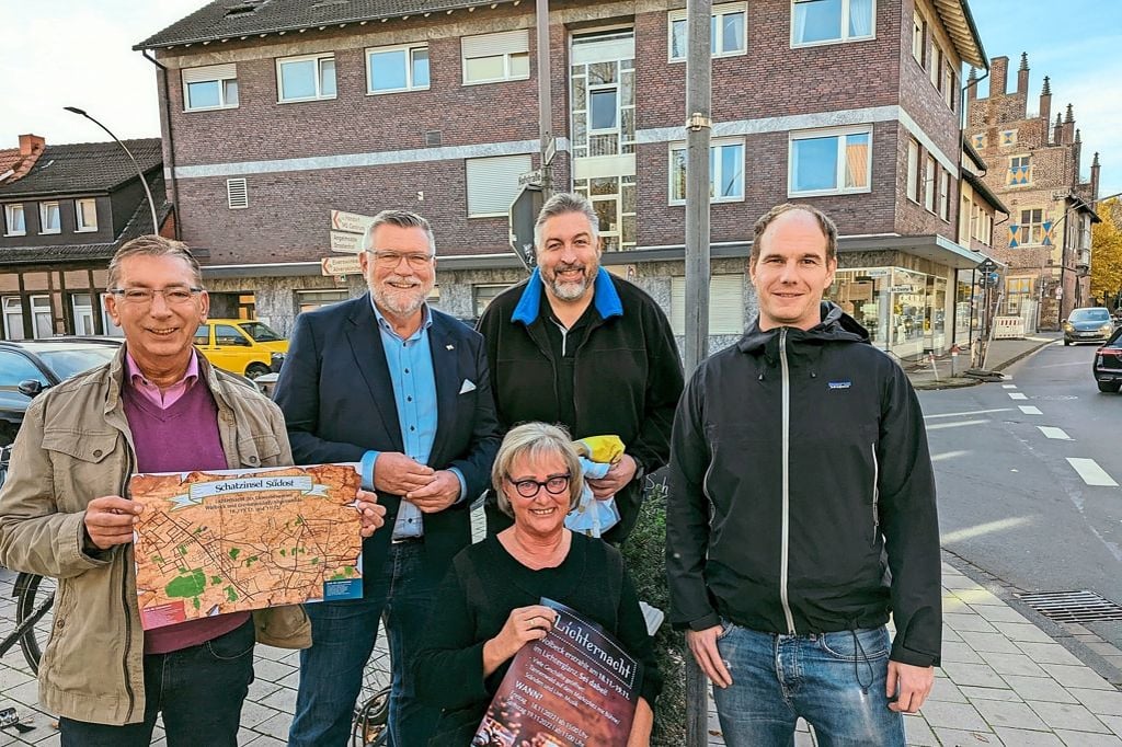 Ein Tannenwald zur Lichternacht in Wolbeck