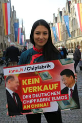 An der Lambertikirche hatte die Tibet Initiative Deutschland zu einer Demo unter dem Motto „Gegen Besetzung Tibets“ aufgerufen. Insgesamt waren nach Angaben der Polizei 13 Demos für die zwei G7-Tage in Münster angemeldet.