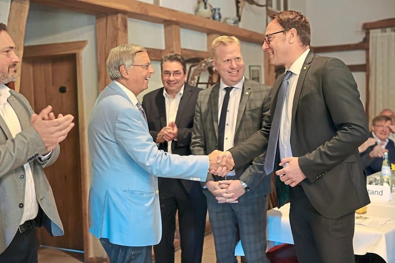 Jubilarehrung des CDU-Stadtverbands Ahlen 2022 im Scheunencafé Wibbelt.