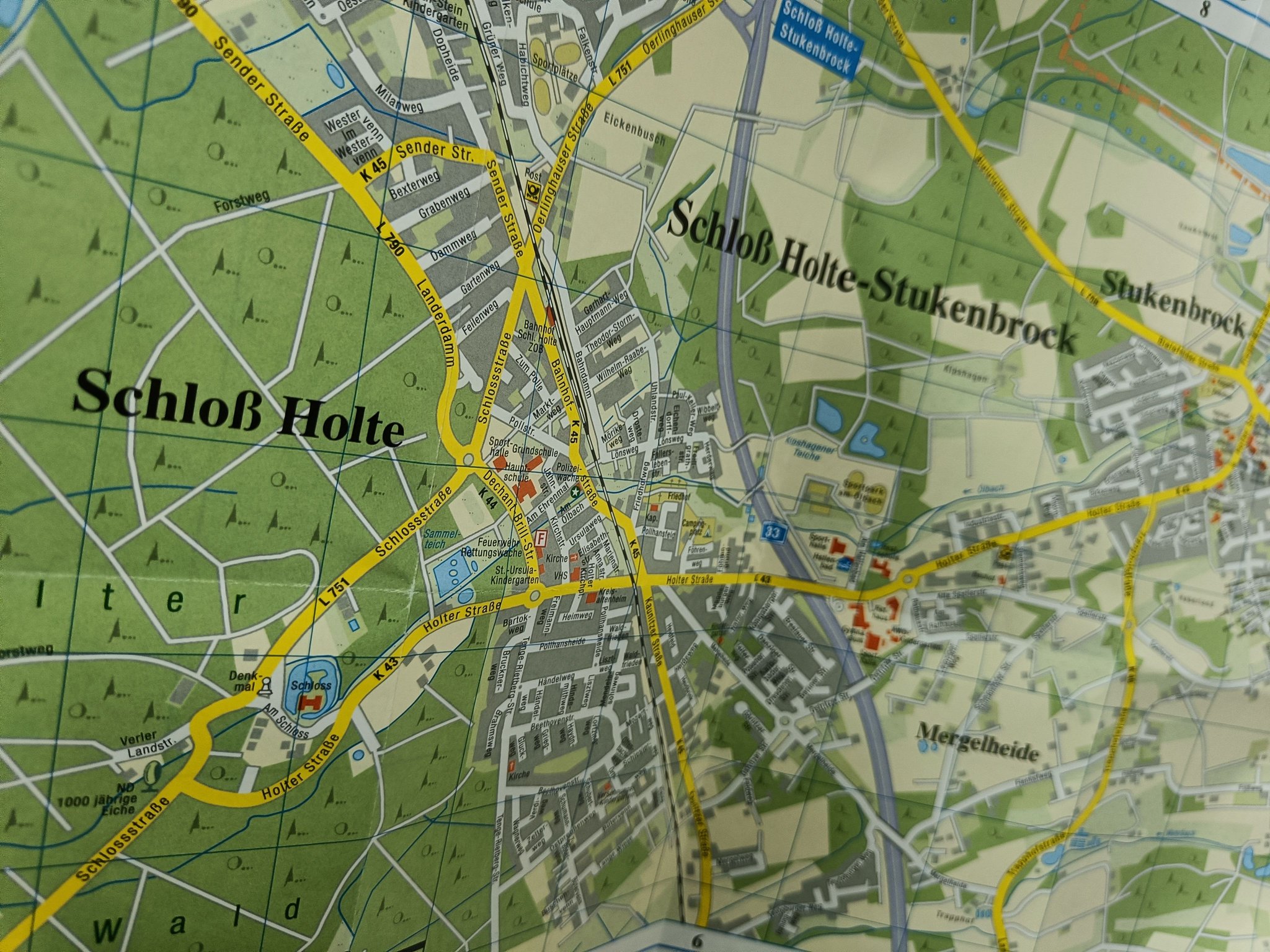 Stadtplan ohne Hindernisse