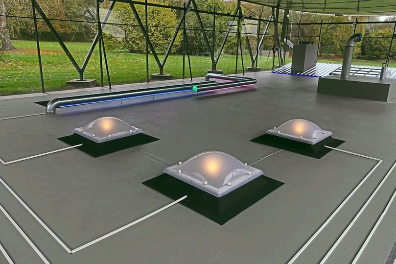 „Unter uns" lautet der Titel der Installation von Pascale Feitner und Marlena Gundlach im Wewerka-Pavillon.