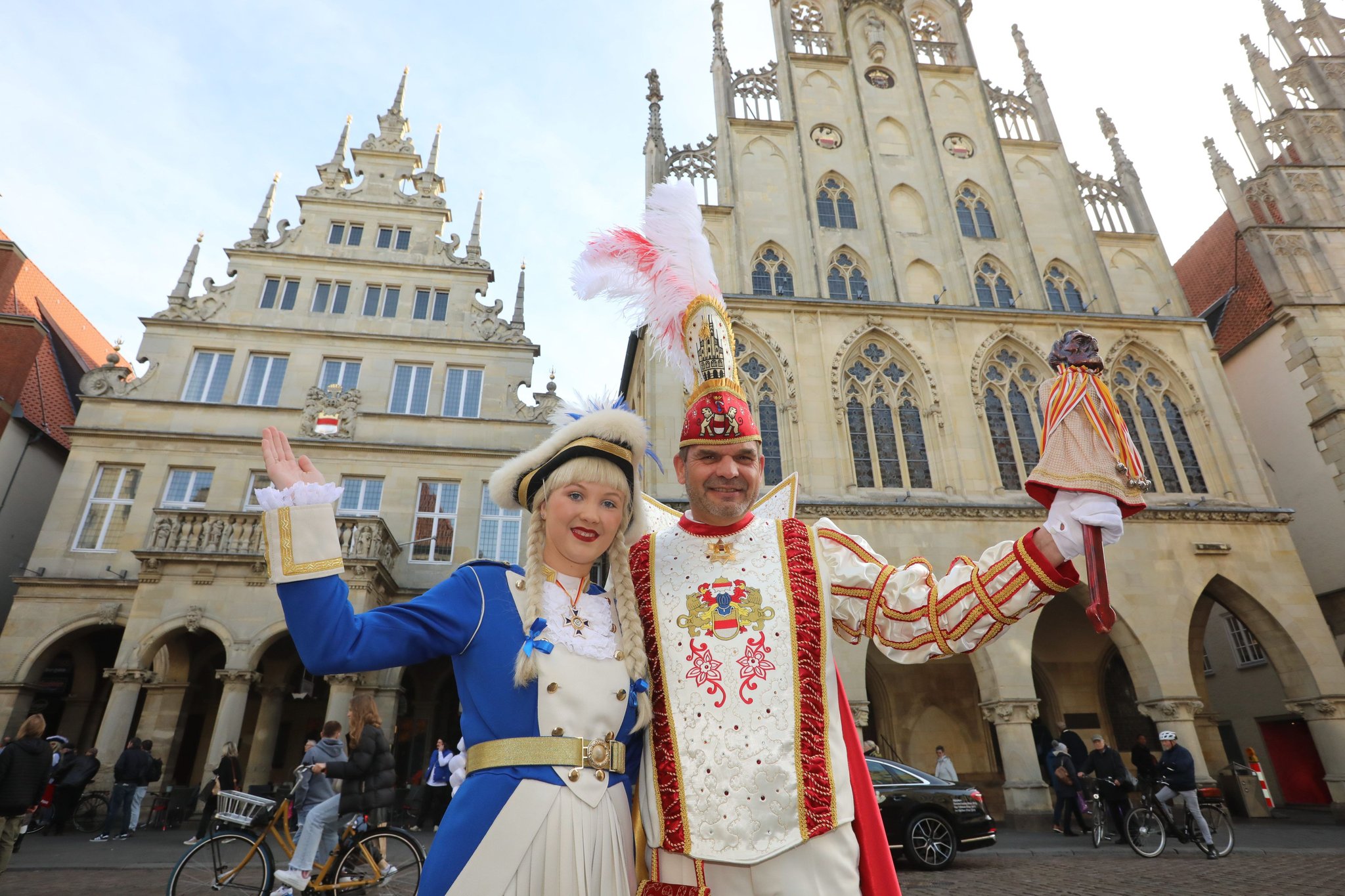Karneval in Münster Zweiter Anlauf aufs Rathaus für Prinz Mario I.