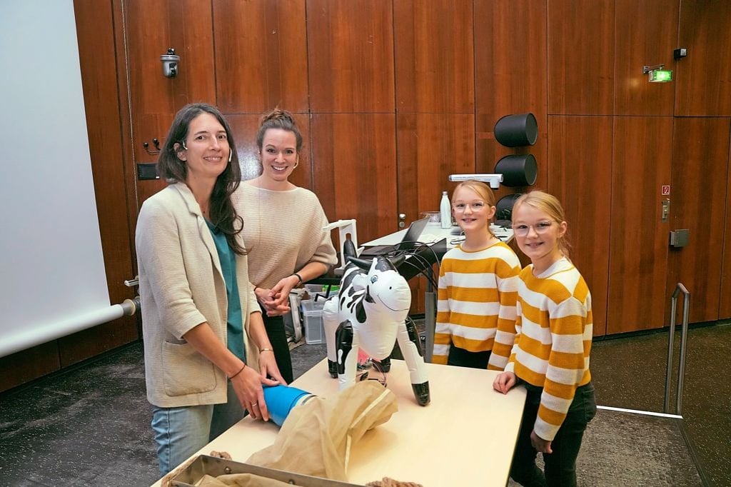 Eine Kuh im Hörsaal