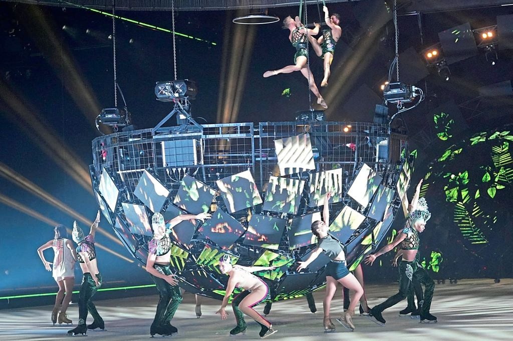 Heiße Kreise auf dem Eise