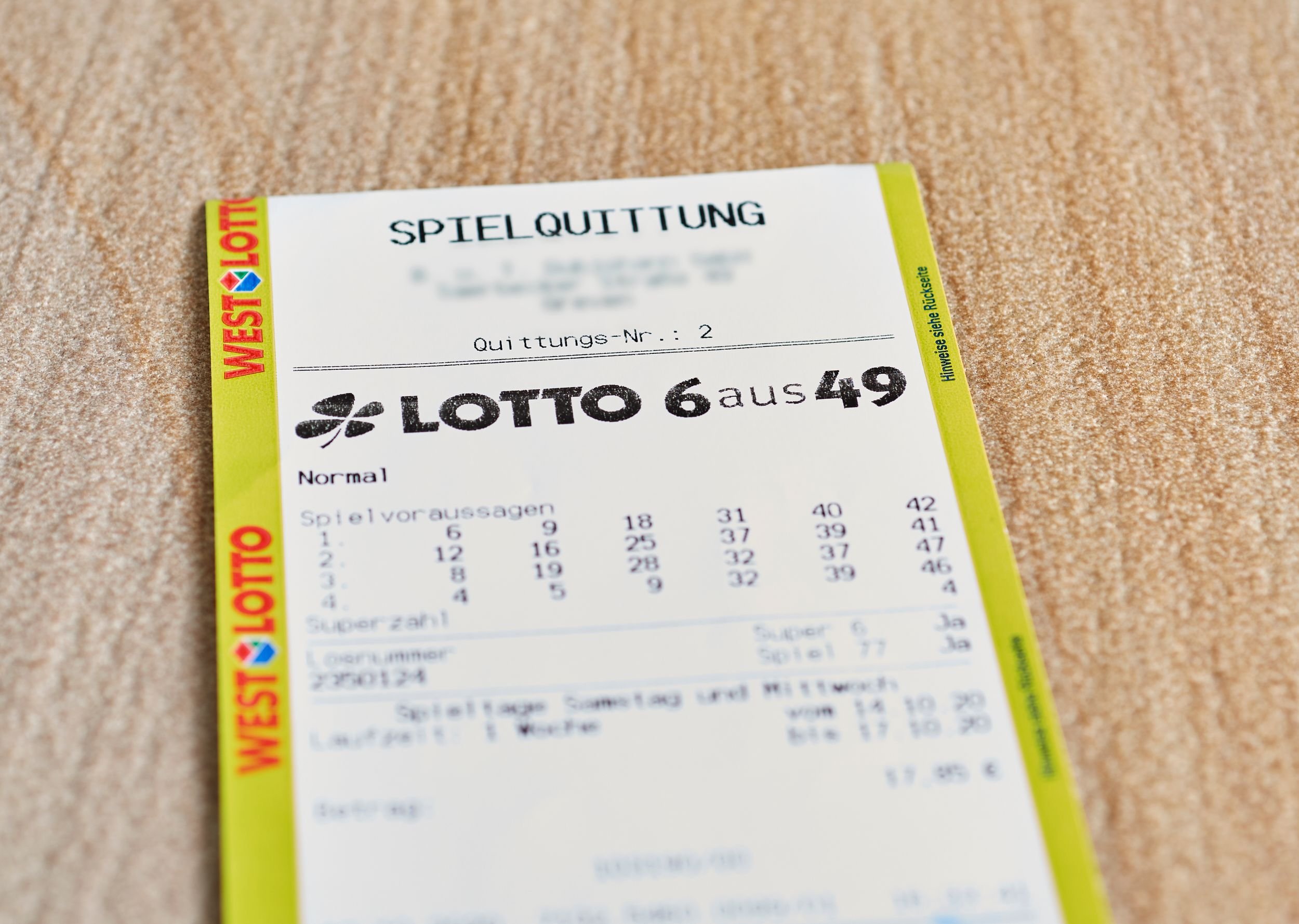 LOTTO 6aus49: Bundesweit Höchster Gewinn Im Zweiten Rang