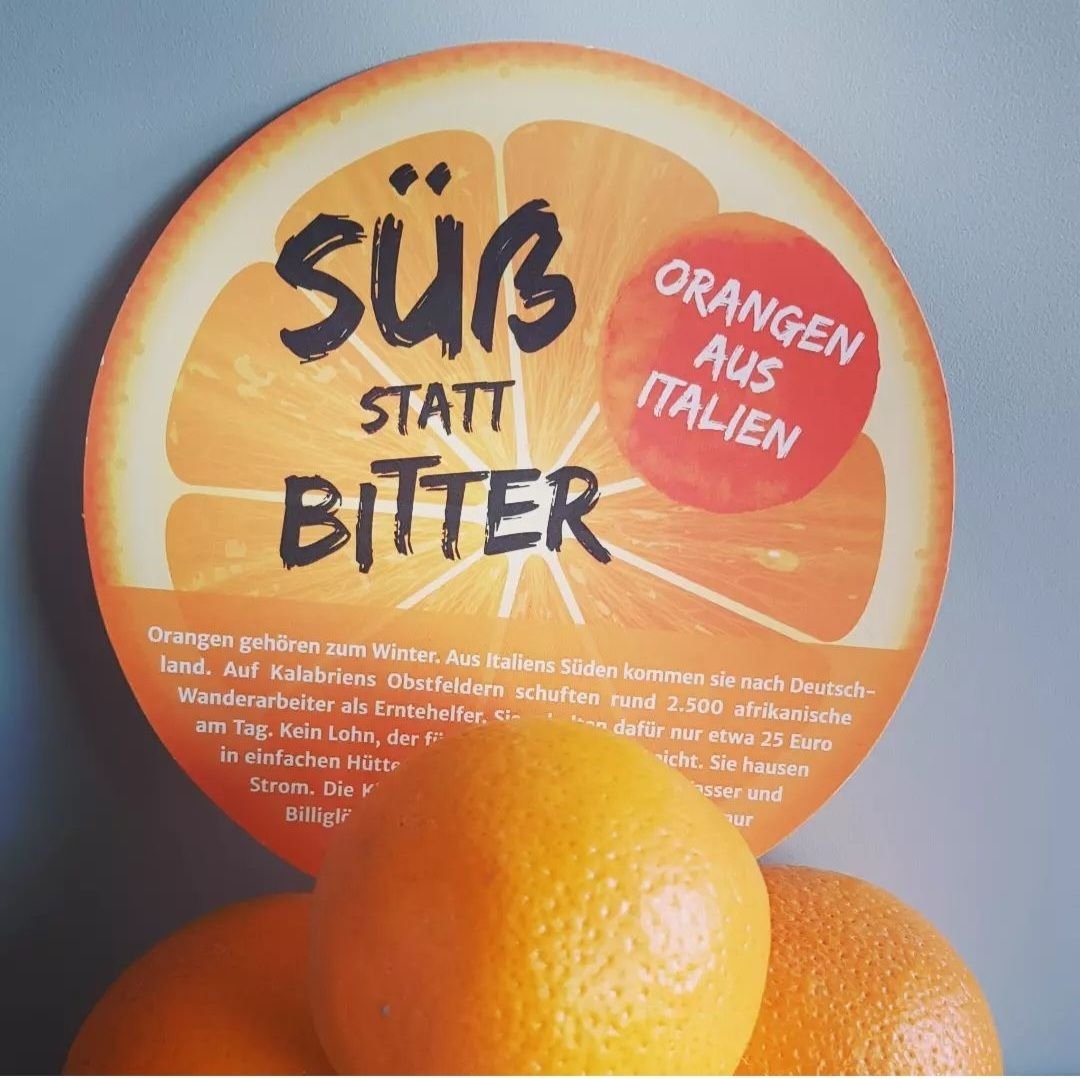 In Preußisch Oldendorf gibt es fair gehandelte Orangen aus Süditalien