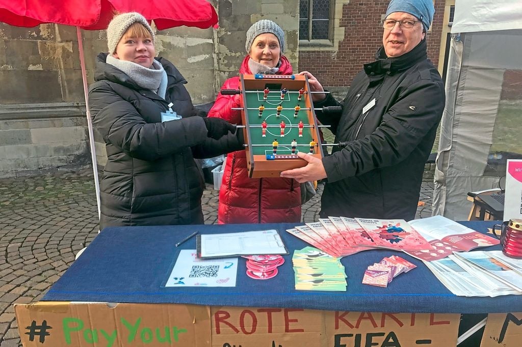 Näherinnen erhalten ein Prozent