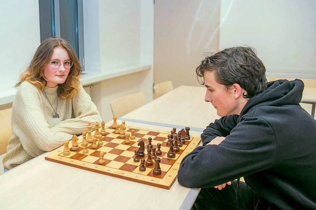 Nur die Coolen spielen Schach“