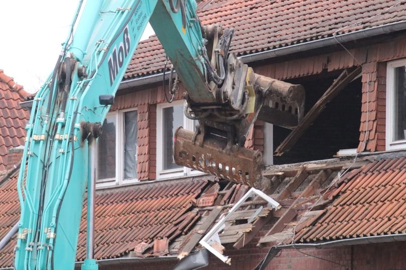 Reckenfeld Ortsmitte Abriss Alte Hauptschule