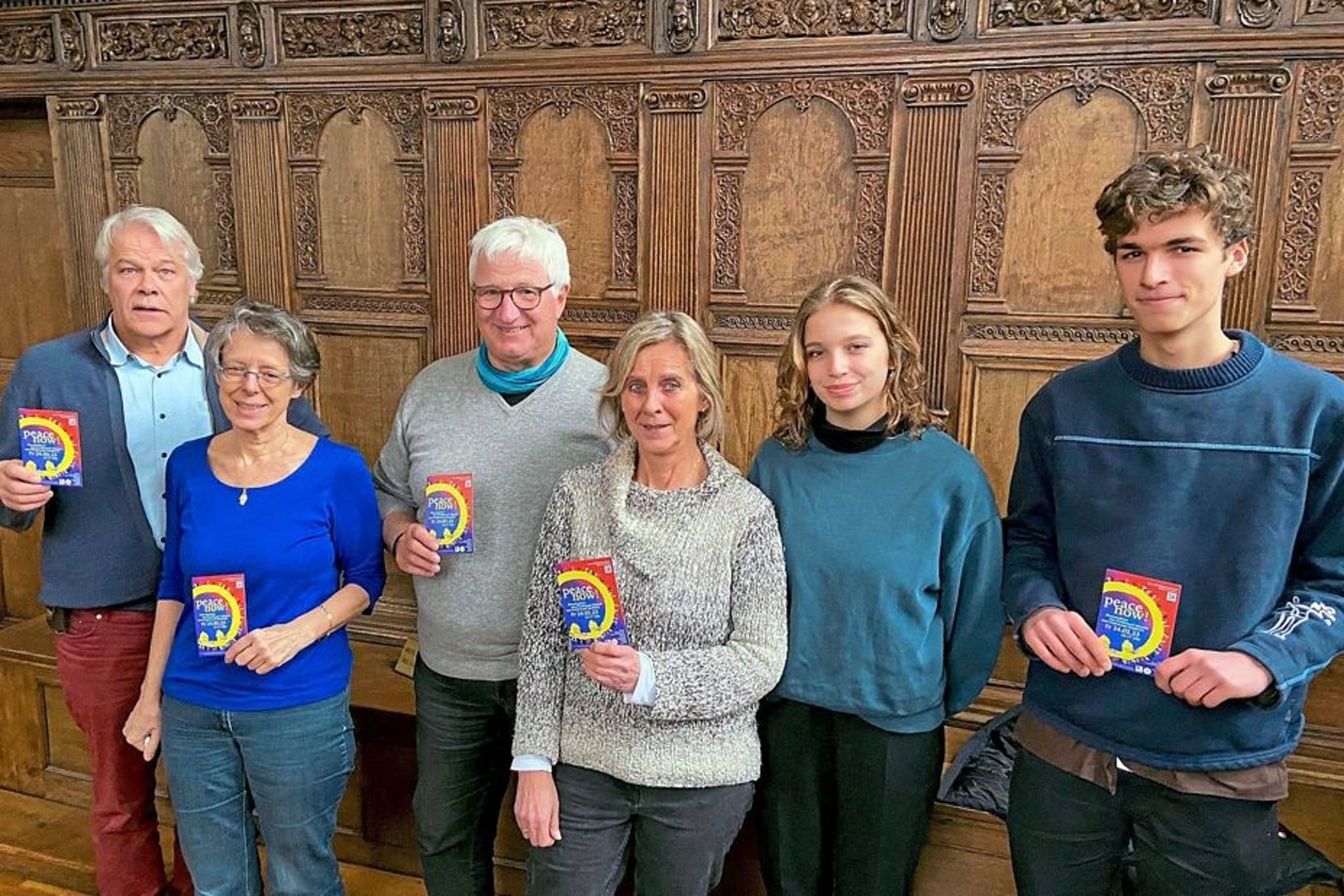 Mobilisierung für die Friedenskette zwischen Münster und Osnabrück
