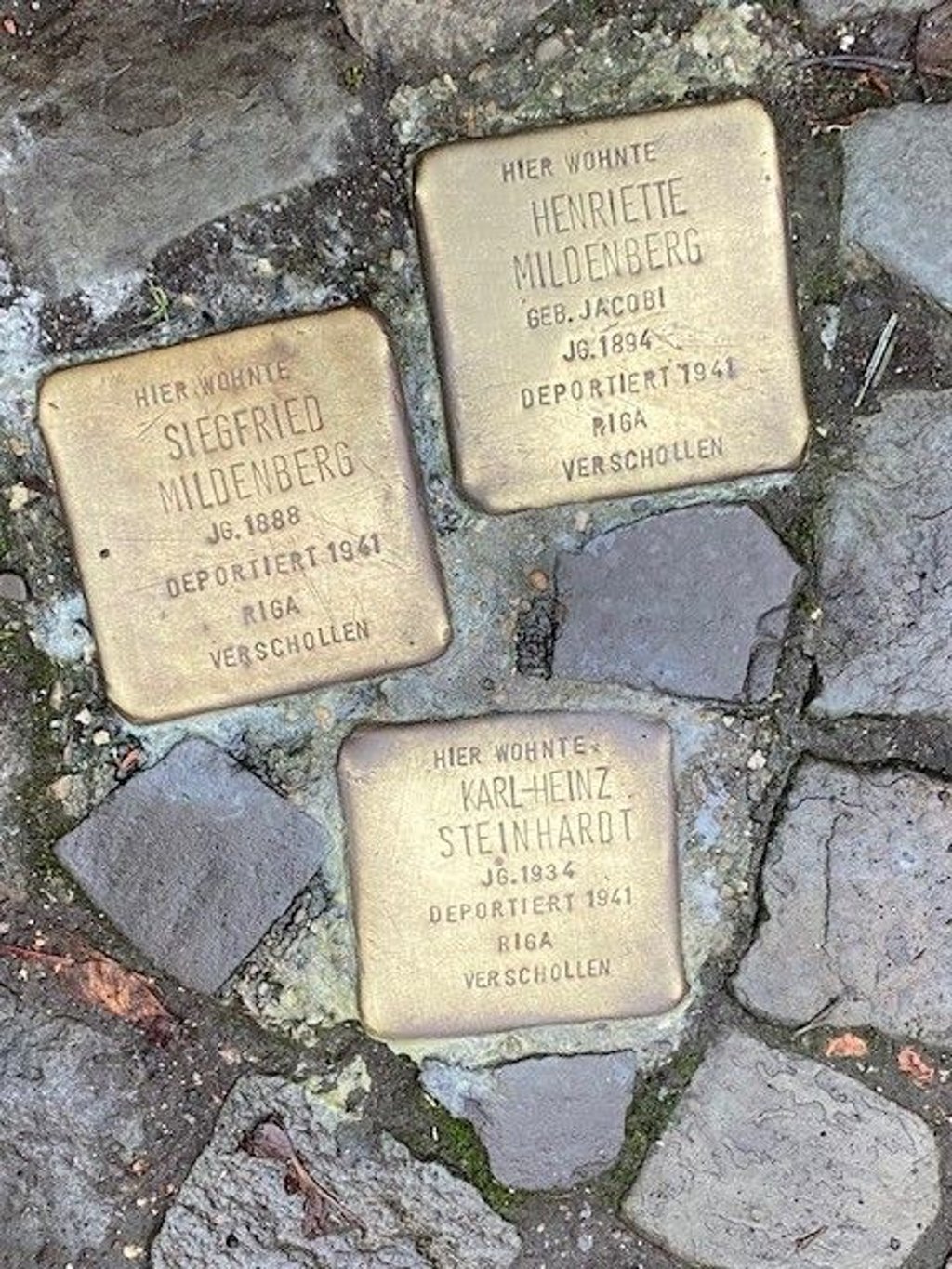 Stolpersteine sichtbar gemacht