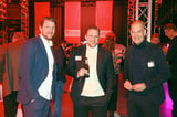 Verstehen sich: (von links) Peter Niemeyer, Sascha Hildmann (SC Preußen) und Carsten Cramer (BVB).