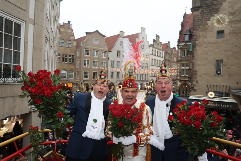Impressionen vom Rosenmontagsumzug in Münster 2023