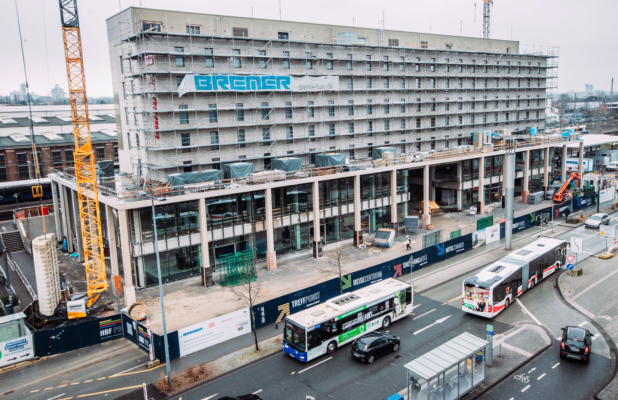 Neuer Bahnhof in Paderborn Arbeiten sind im Zeitplan