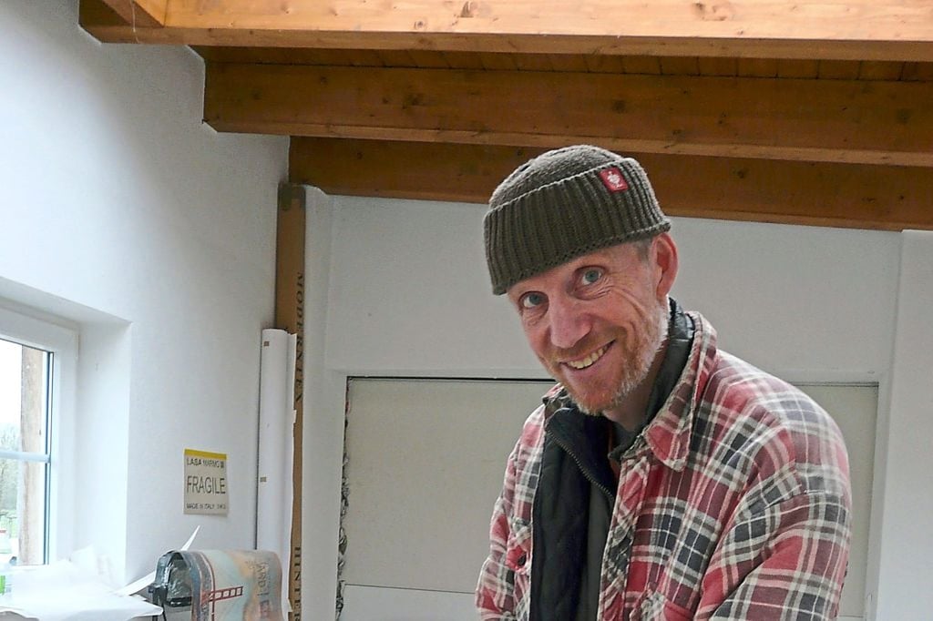 Baumberger Sandstein Bildhauer über die Schönheit mit viel Kalk