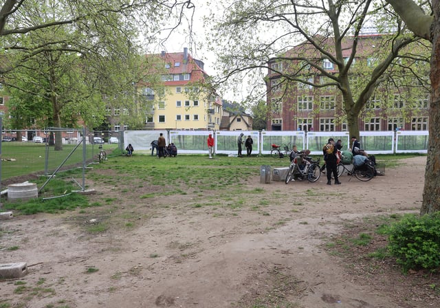 Bremer Platz in Münster: Szene bleibt länger auf provisorischer Fläche