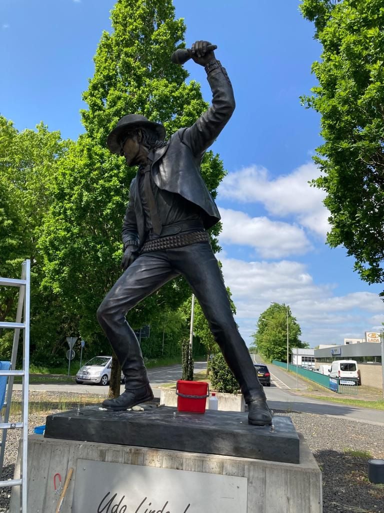 Udo-Lindenberg-Statue ist wieder gereinigt