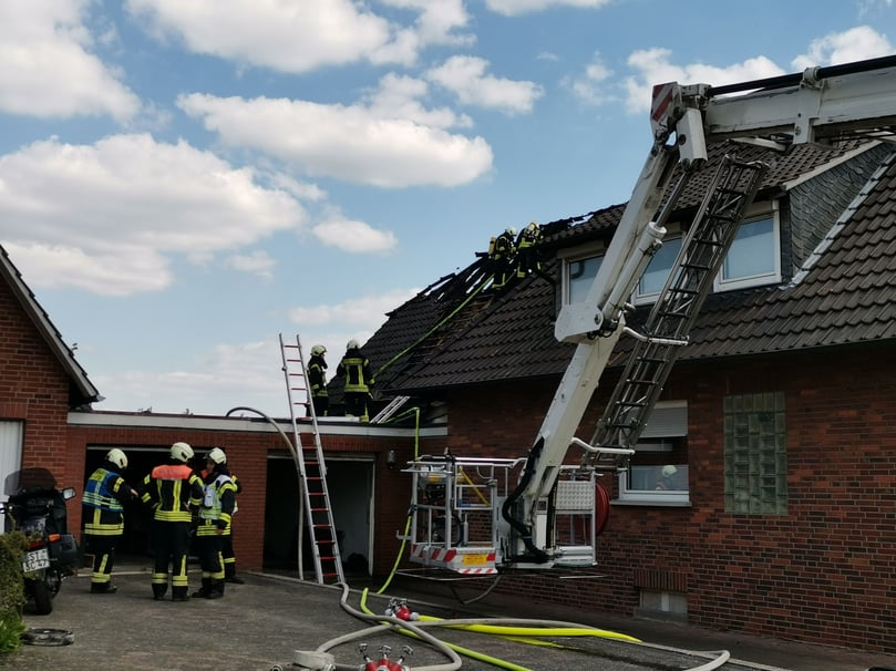 Die Freiwillige Feuerwehr wurde am Freitagnachmittag zu einem Brand an der Lessingstraße gerufen.