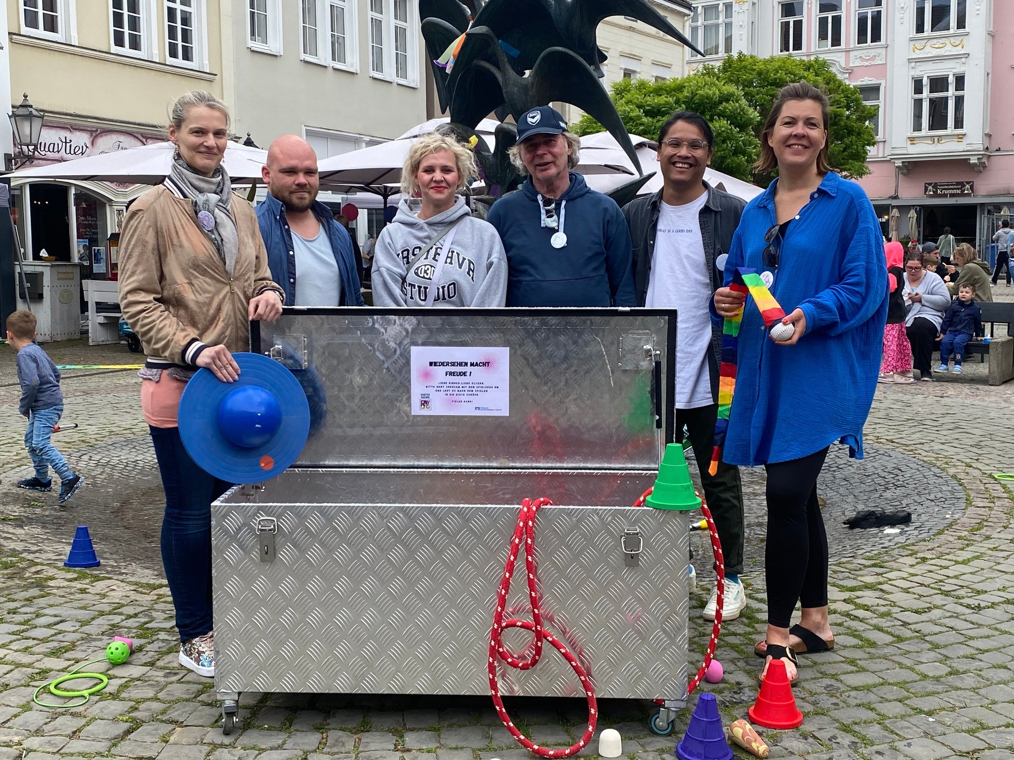 Auf dem Gänsemarkt in Herford wurde gefeiert