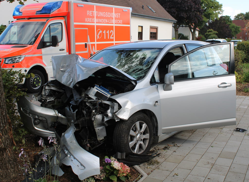 Fahranfänger bei Unfall in Stemwede schwer verletzt