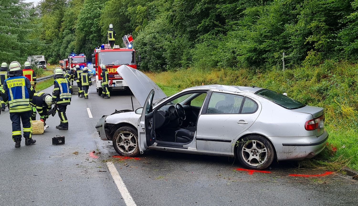 22-Jährige Bei Alleinunfall Auf Der L 549 Zwischen Fürstenberg Und ...