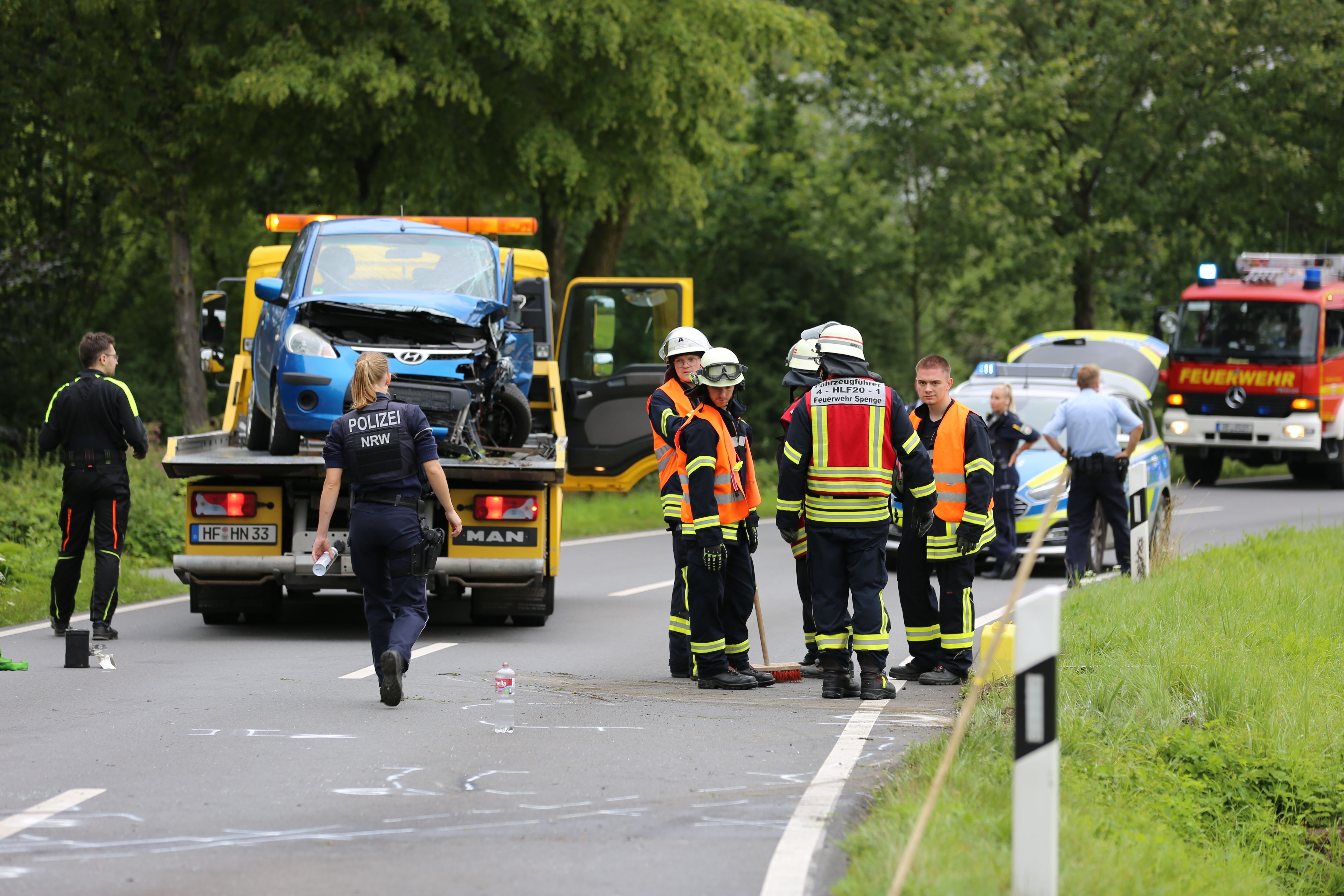 Drei Verletzte Bei Schwerem Unfall In Spenge