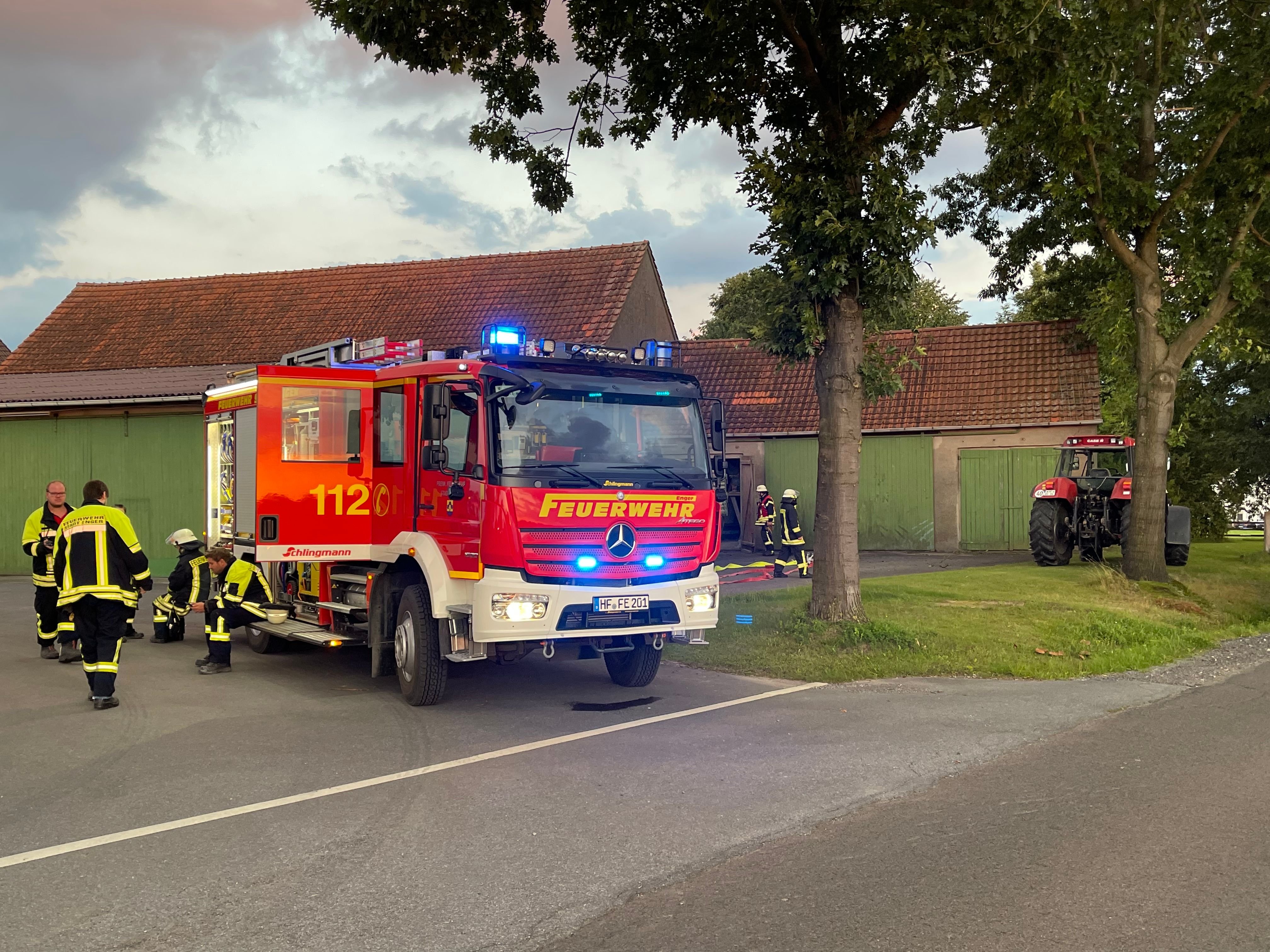 Dritter Feuerwehreinsatz Auf Bauernhof In Enger