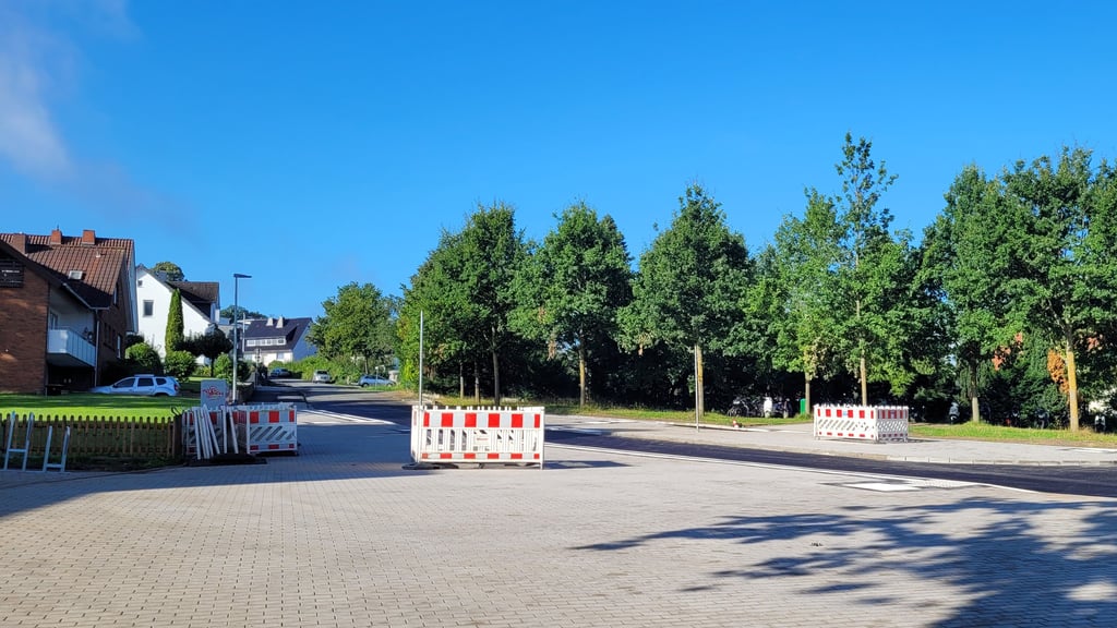 Vlotho Arbeiten an der Haltestelle beim Gymnasium sind fast vollendet