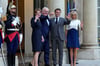 Ende August am Elysee-Palast empfingen Brigitte und Emmanuel Macron (von links) Frank-Walter Steinmeier und Elke Büdenbender.