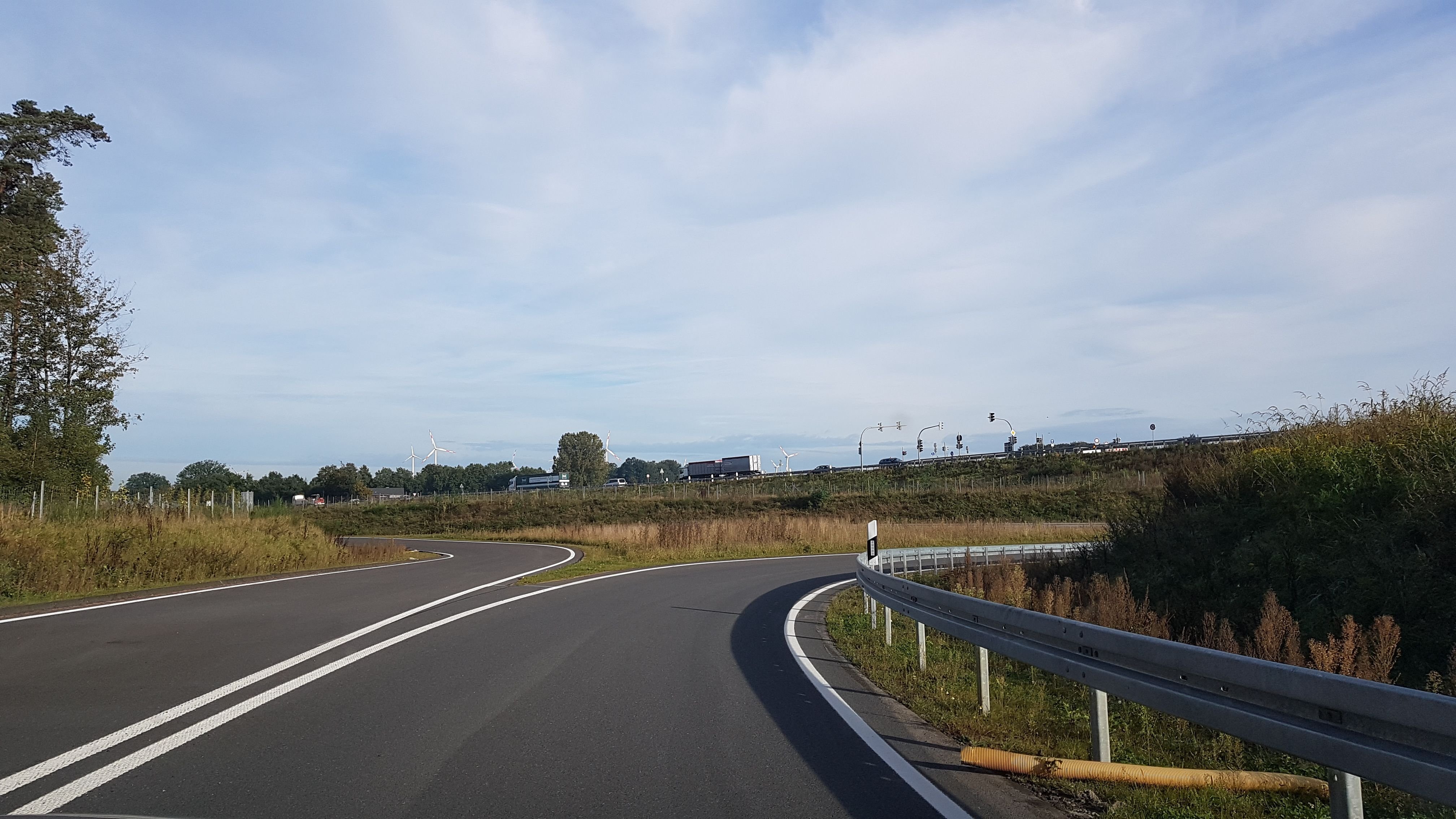 Unterwegs auf der neuen Bundesstraße