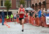 Marco Sietmann kommt ins Ziel: Der Nottulner gewann beim Citylauf in Coesfeld den Zehn-Kilometer-Lauf.